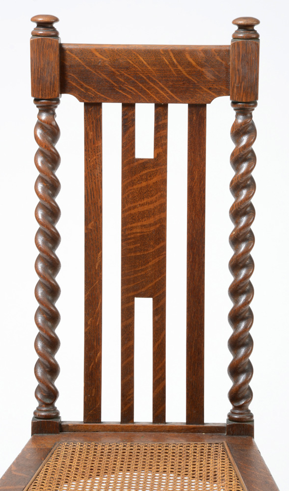 Antique "Quaint Tudor" Chair by Stickley Bros.