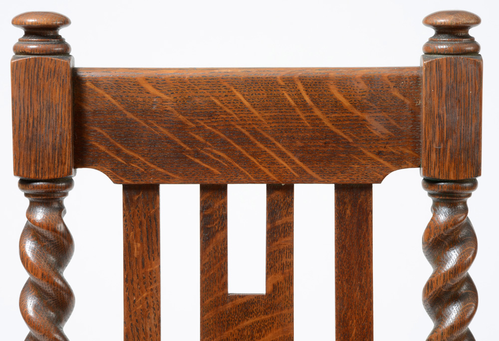 Antique "Quaint Tudor" Chair by Stickley Bros.