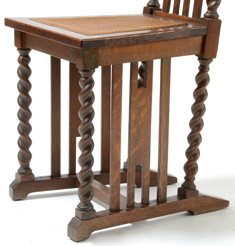Antique "Quaint Tudor" Chair by Stickley Bros.