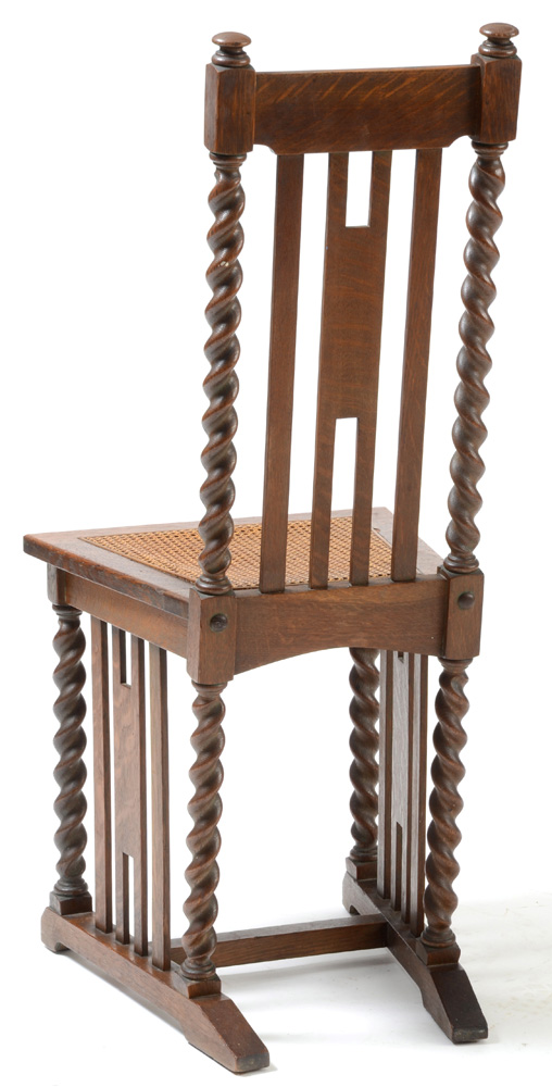 Antique "Quaint Tudor" Chair by Stickley Bros.
