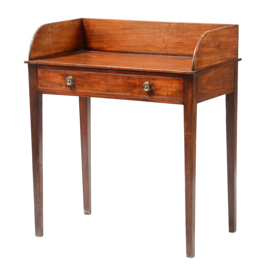 Antique Walnut Small Writing Desk