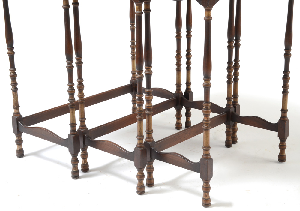 Mahogany Nesting Tables by Lenox Shops Furniture