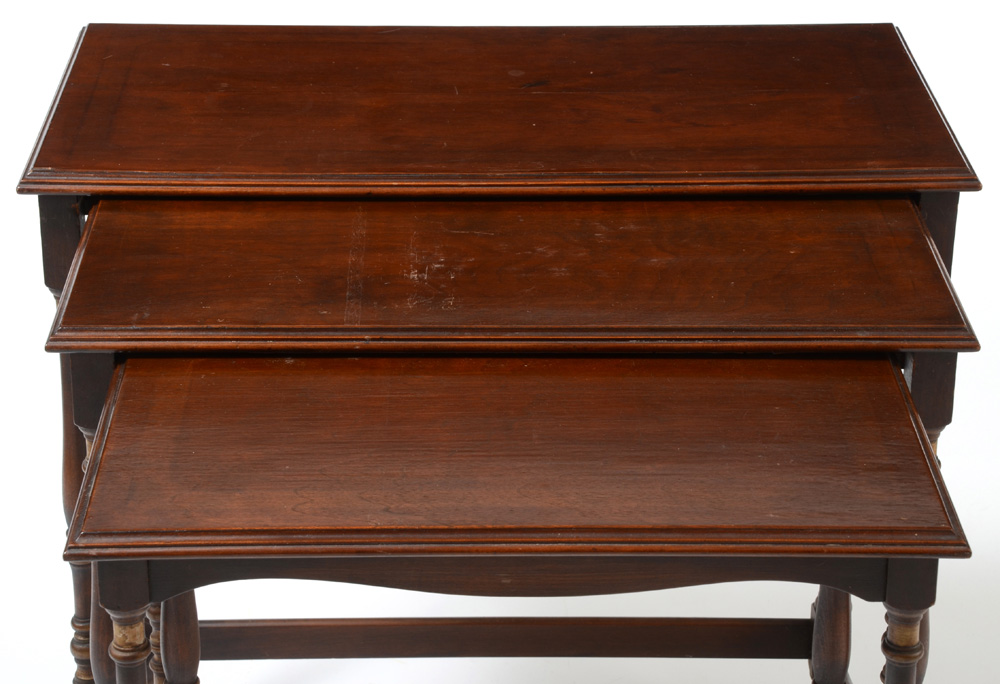 Mahogany Nesting Tables by Lenox Shops Furniture