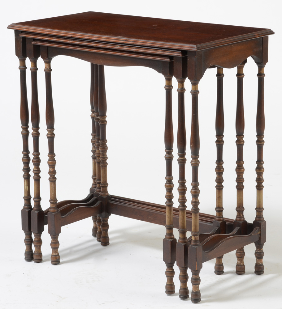 Mahogany Nesting Tables by Lenox Shops Furniture