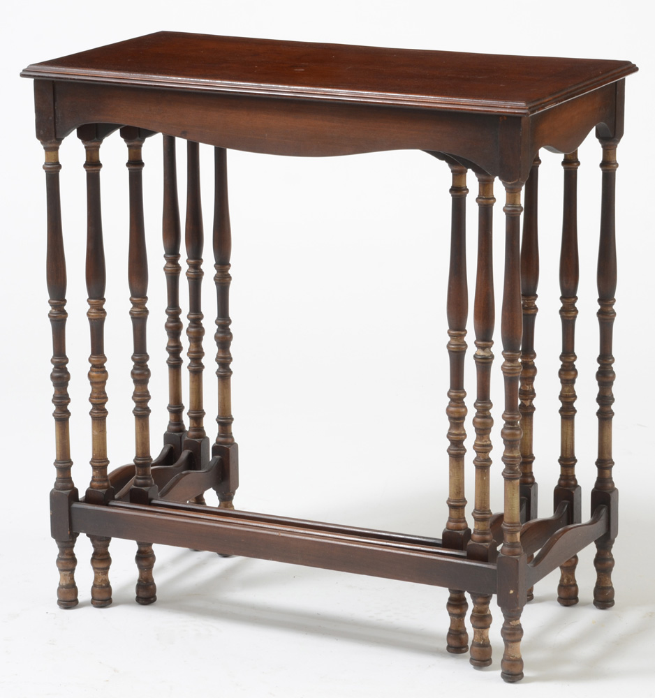 Mahogany Nesting Tables by Lenox Shops Furniture