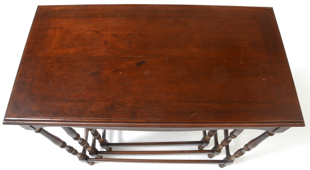 Mahogany Nesting Tables by Lenox Shops Furniture