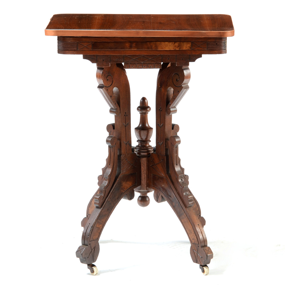 Eastlake Accent Table with Casters