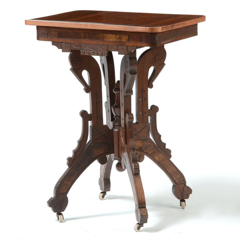 Eastlake Accent Table with Casters
