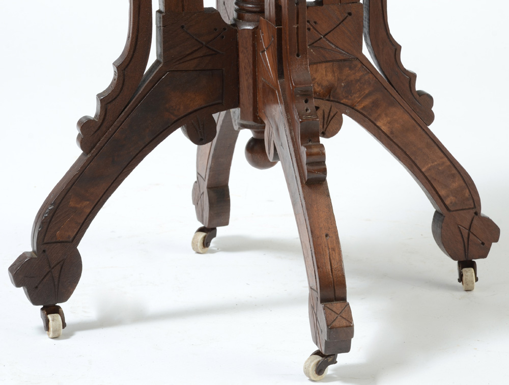 Eastlake Accent Table with Casters