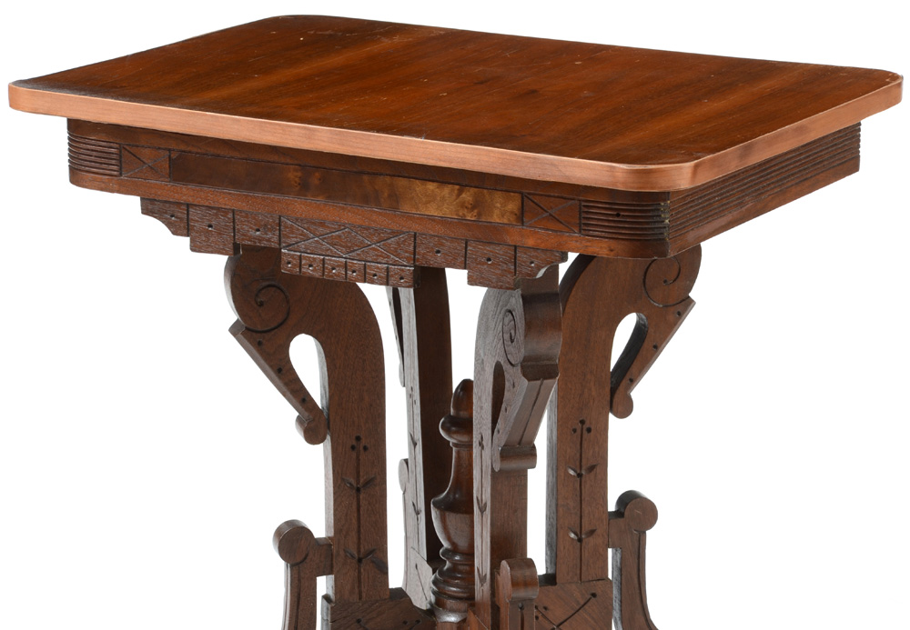 Eastlake Accent Table with Casters