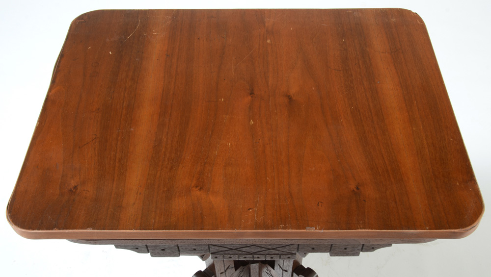 Eastlake Accent Table with Casters