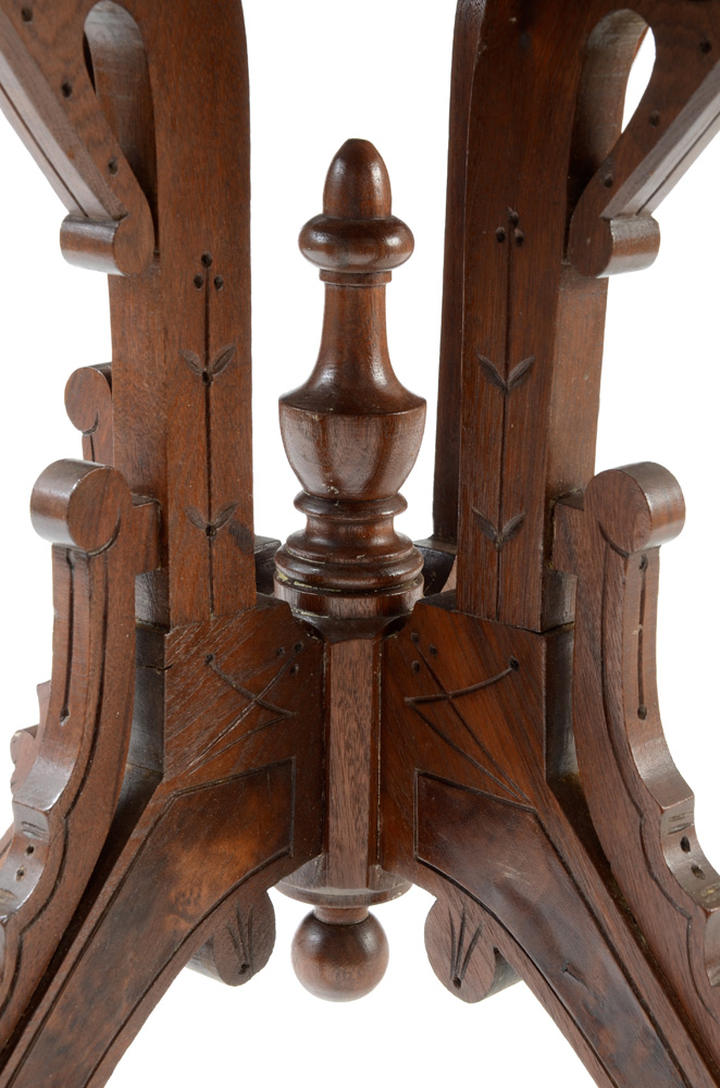 Eastlake Accent Table with Casters