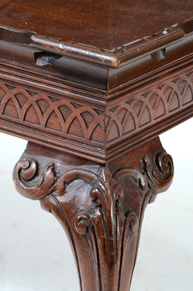 Chippendale Style Double Tray Top Coffee Table