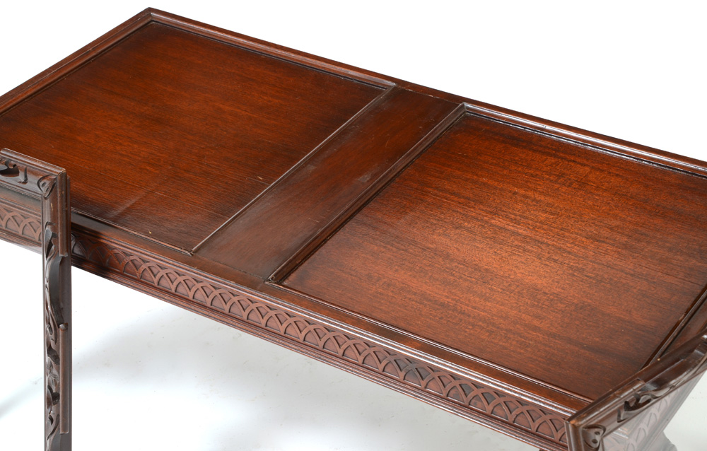 Chippendale Style Double Tray Top Coffee Table