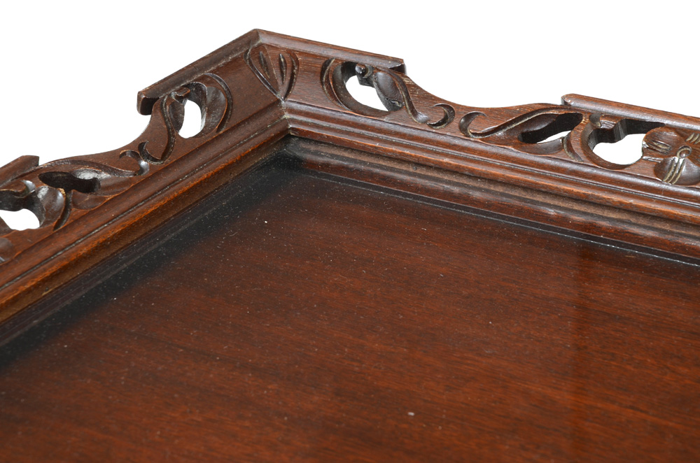 Chippendale Style Double Tray Top Coffee Table