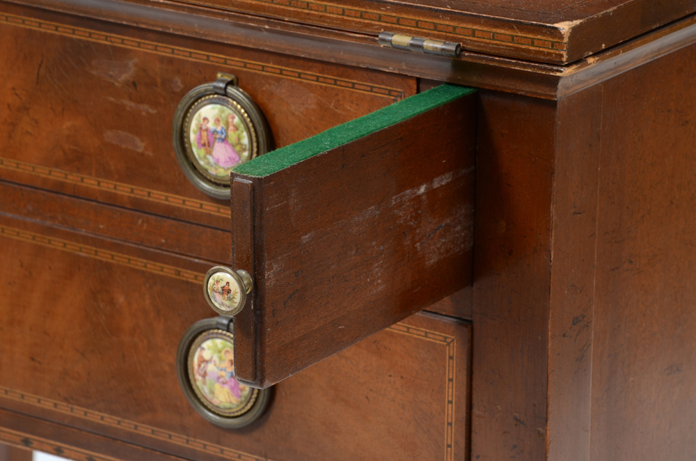 Vintage Mahogany Secretary Desk