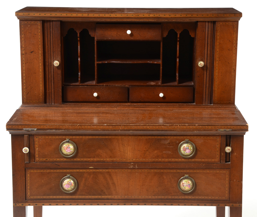 Vintage Mahogany Secretary Desk