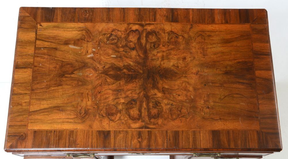 Antique George III Kneehole Dressing Table in Walnut