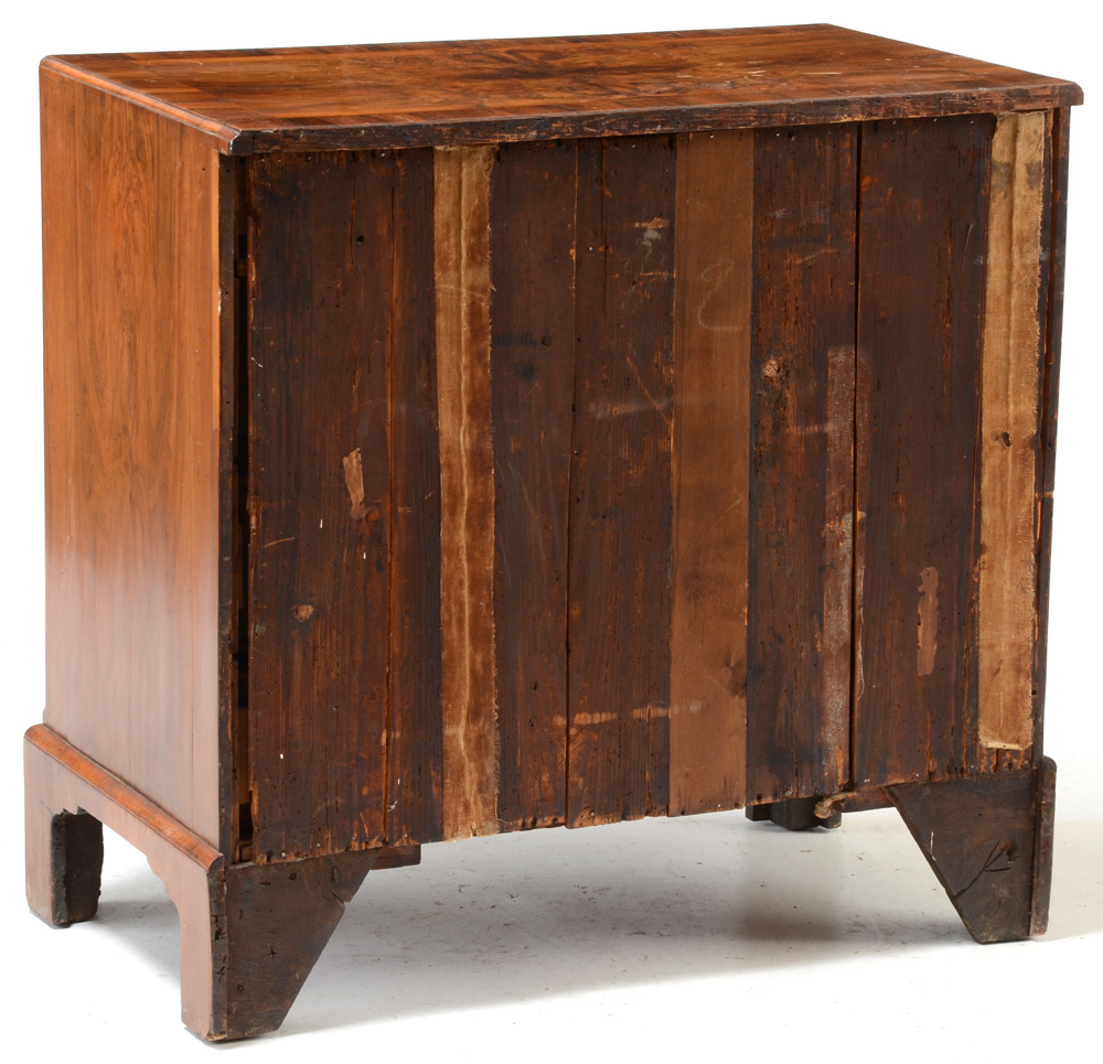 Antique George III Kneehole Dressing Table in Walnut