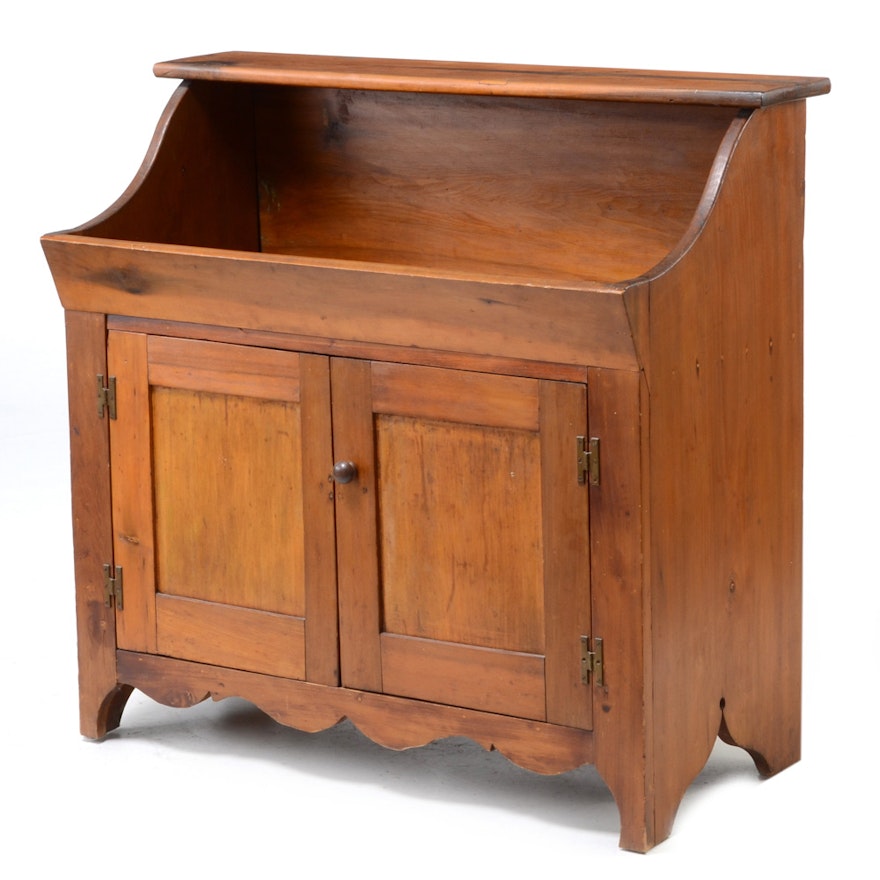 Circa 1860s Antique Dry Sink