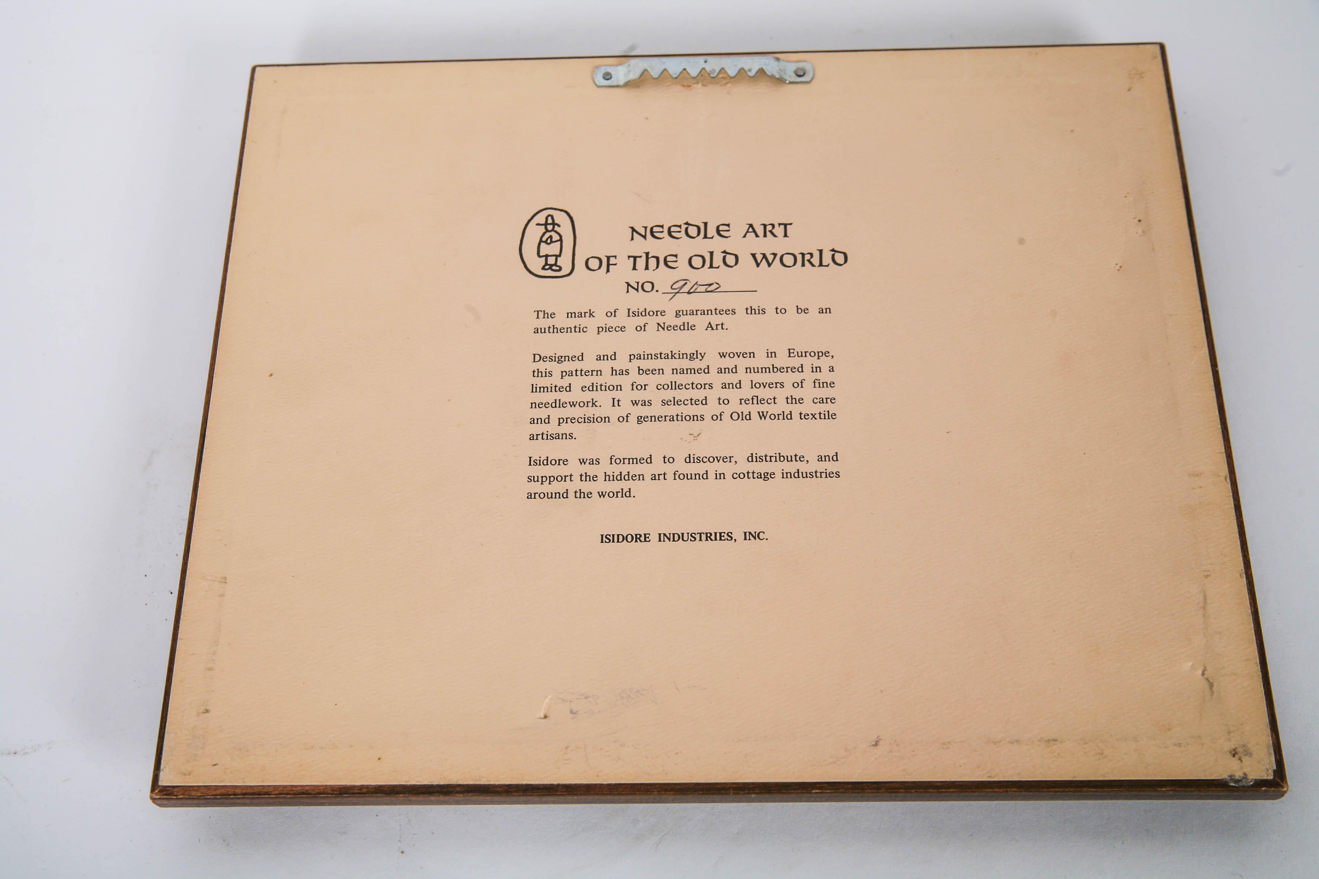 Embroidered Ribbon Depicting the Little Engine That Could