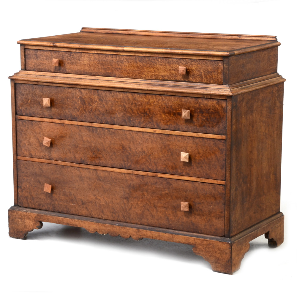 Burl Wood Chest of Drawers