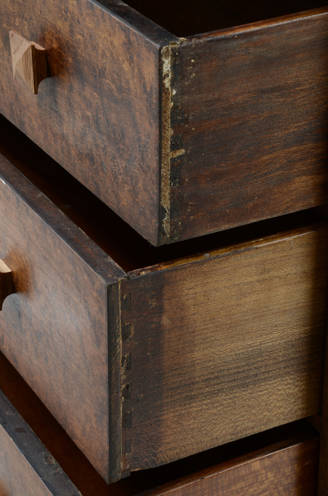 Burl Wood Chest of Drawers