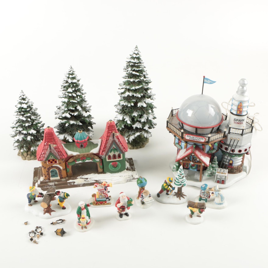 Department 56 North Pole and Village Decor Pieces