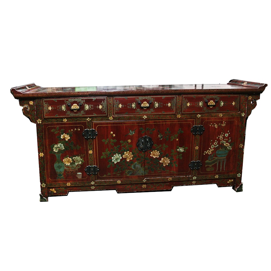 Chinoiserie Painted Sideboard