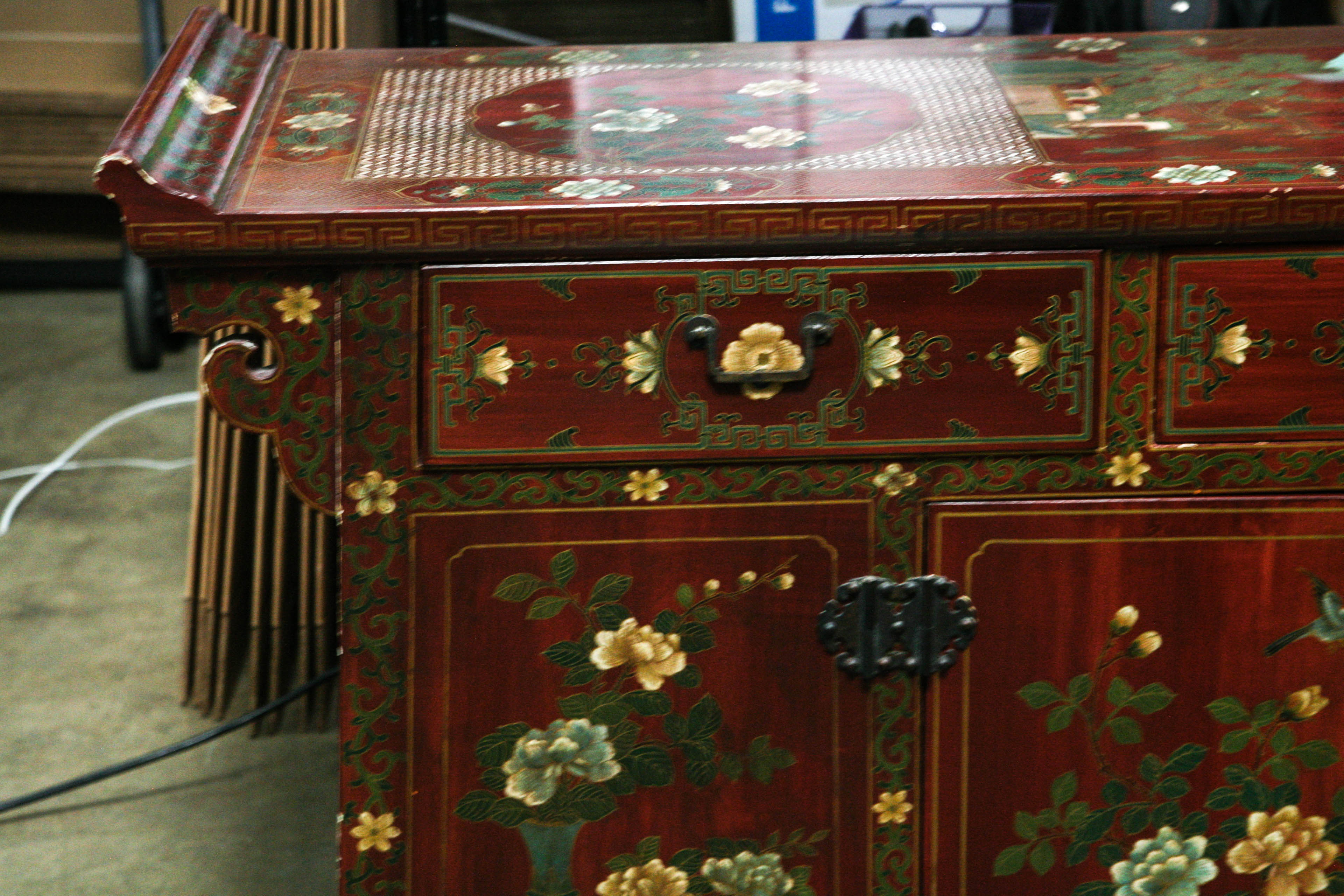 Chinoiserie Painted Sideboard