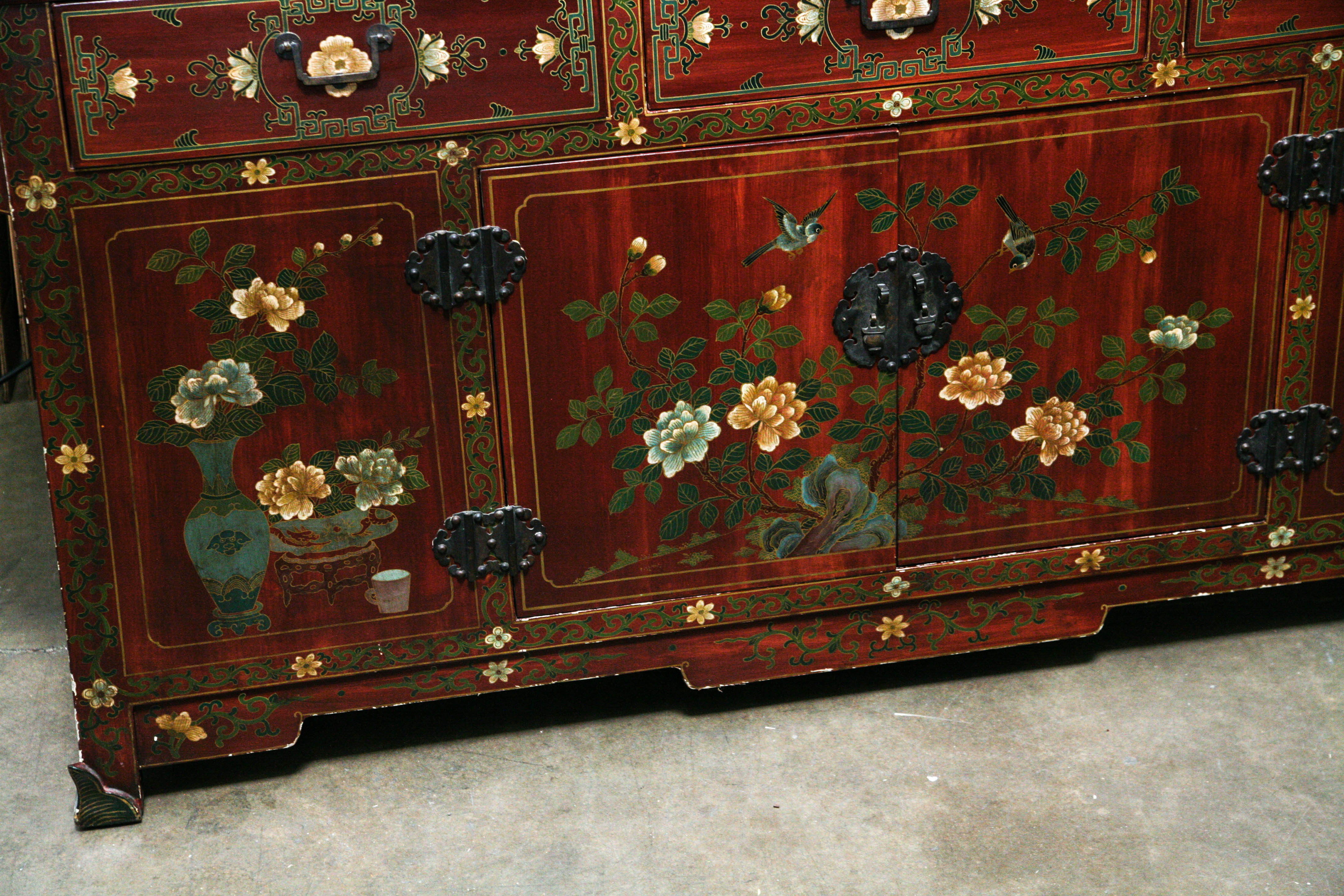 Chinoiserie Painted Sideboard