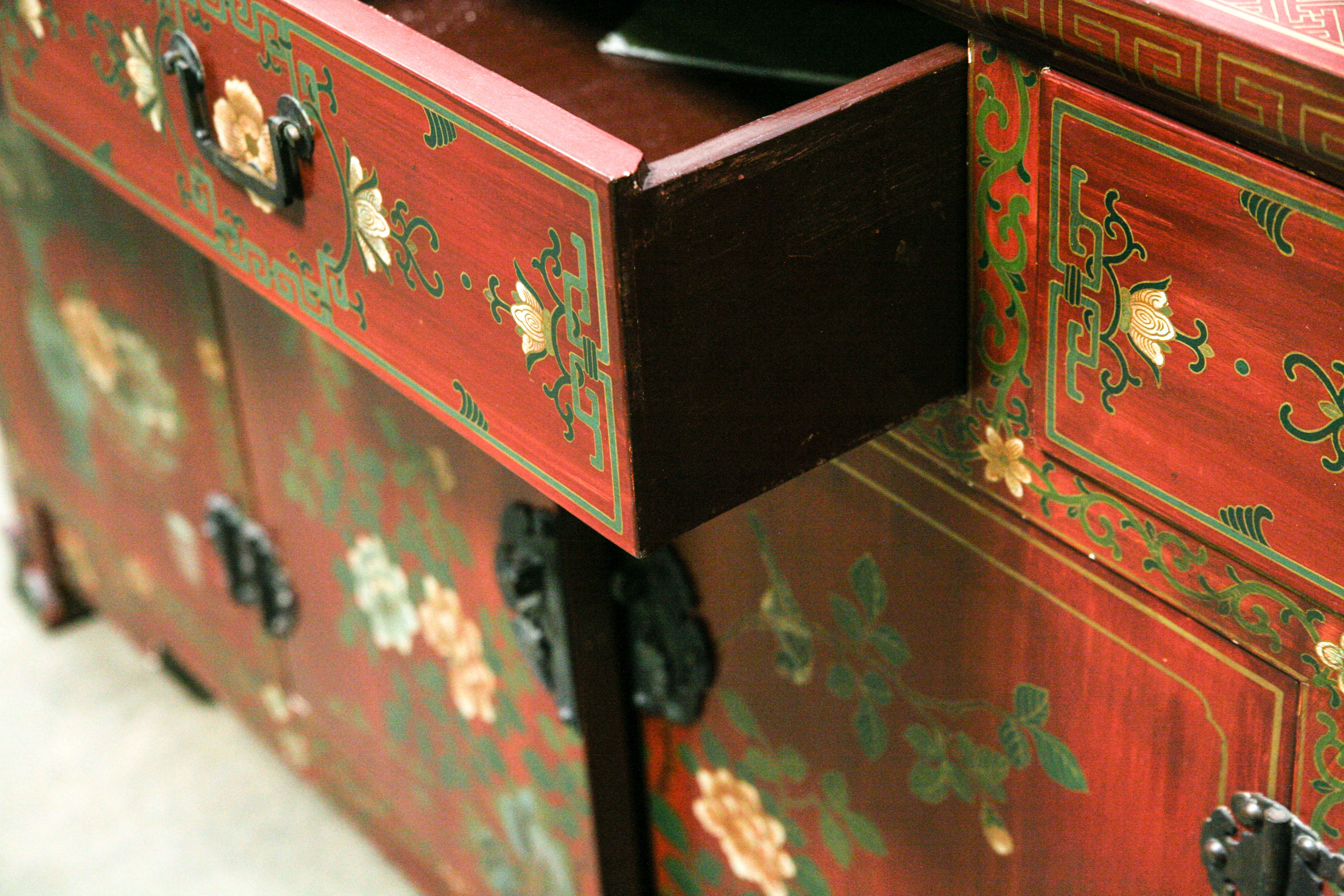 Chinoiserie Painted Sideboard