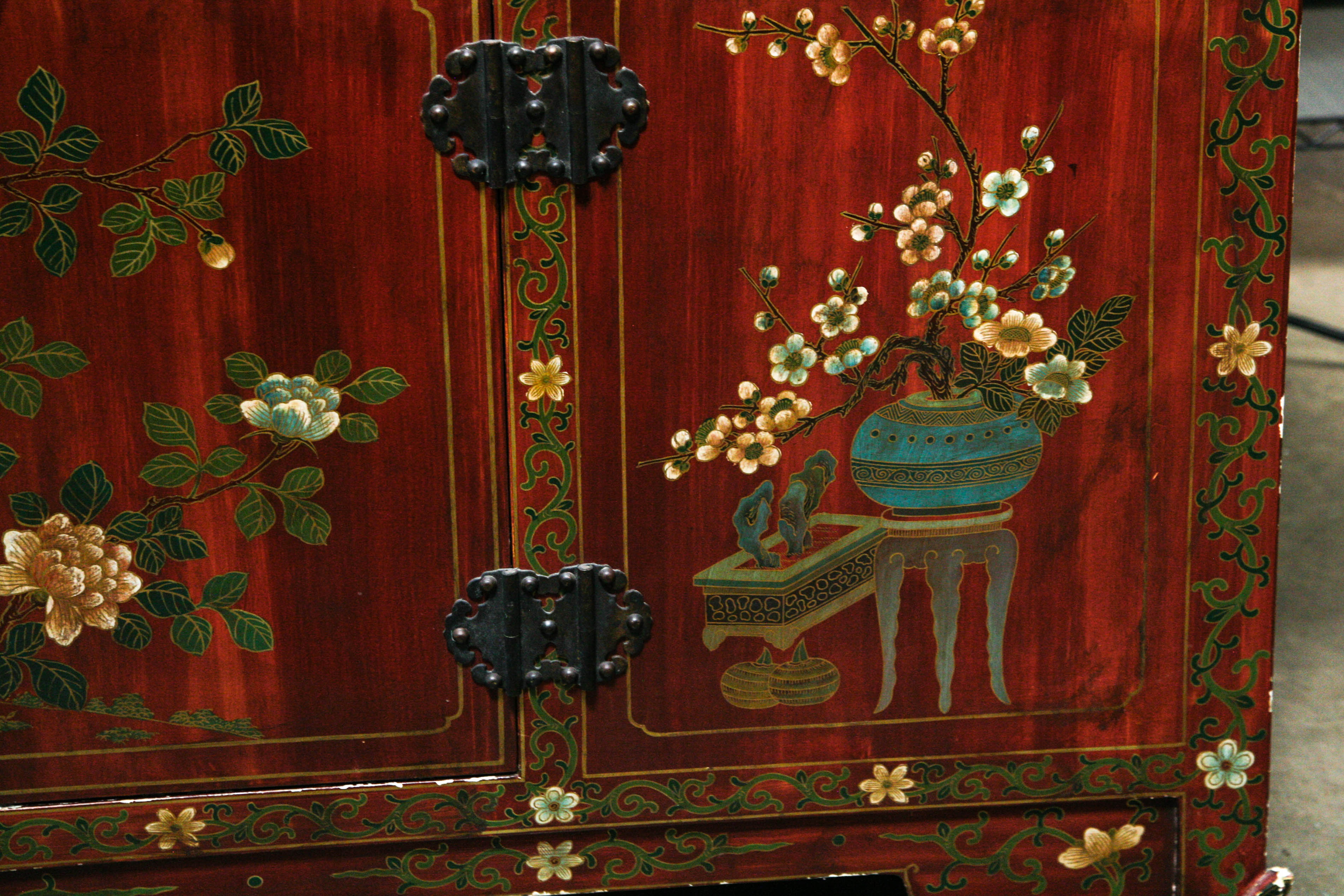 Chinoiserie Painted Sideboard