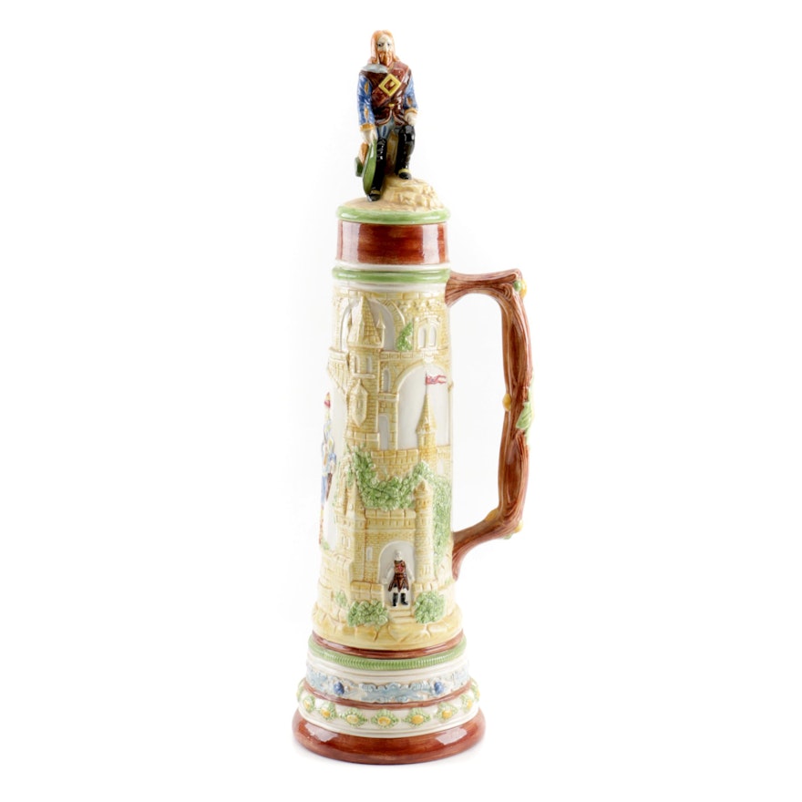 Artisan Made Musketeer Themed Lidded Stein