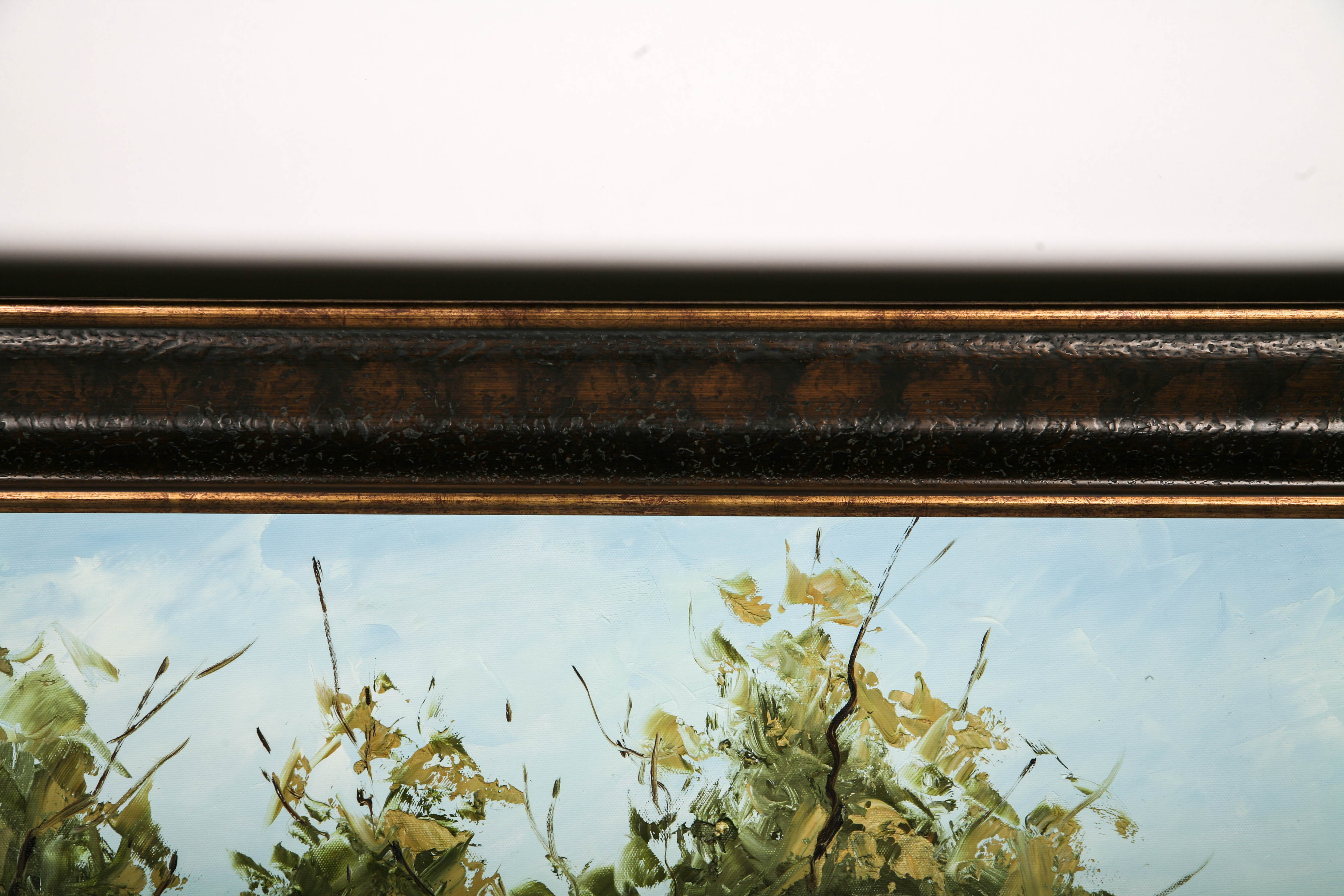 Oil Painting on Canvas of Texas Longhorn Cow