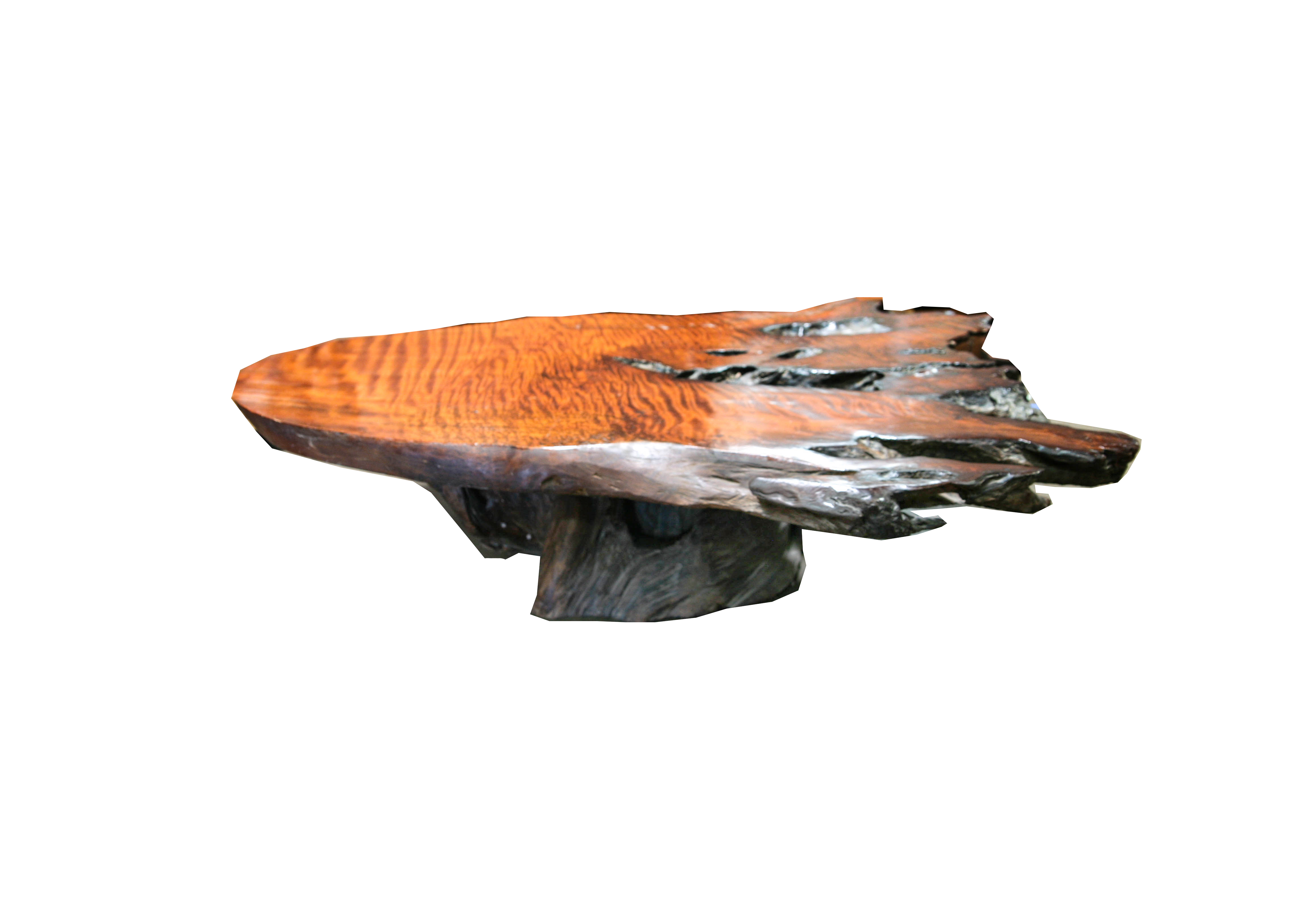 1960s Redwood Burl Coffee Table