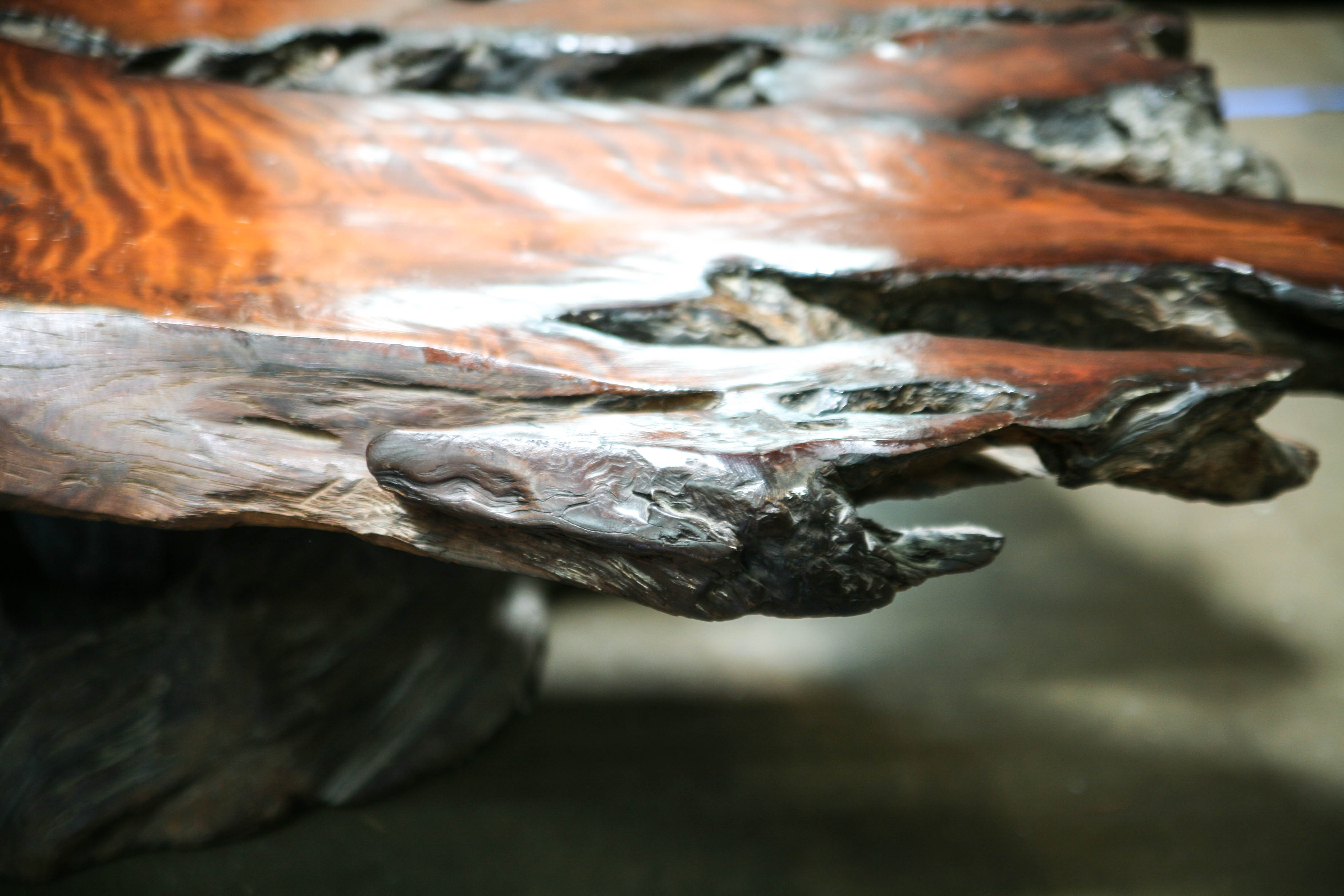 1960s Redwood Burl Coffee Table