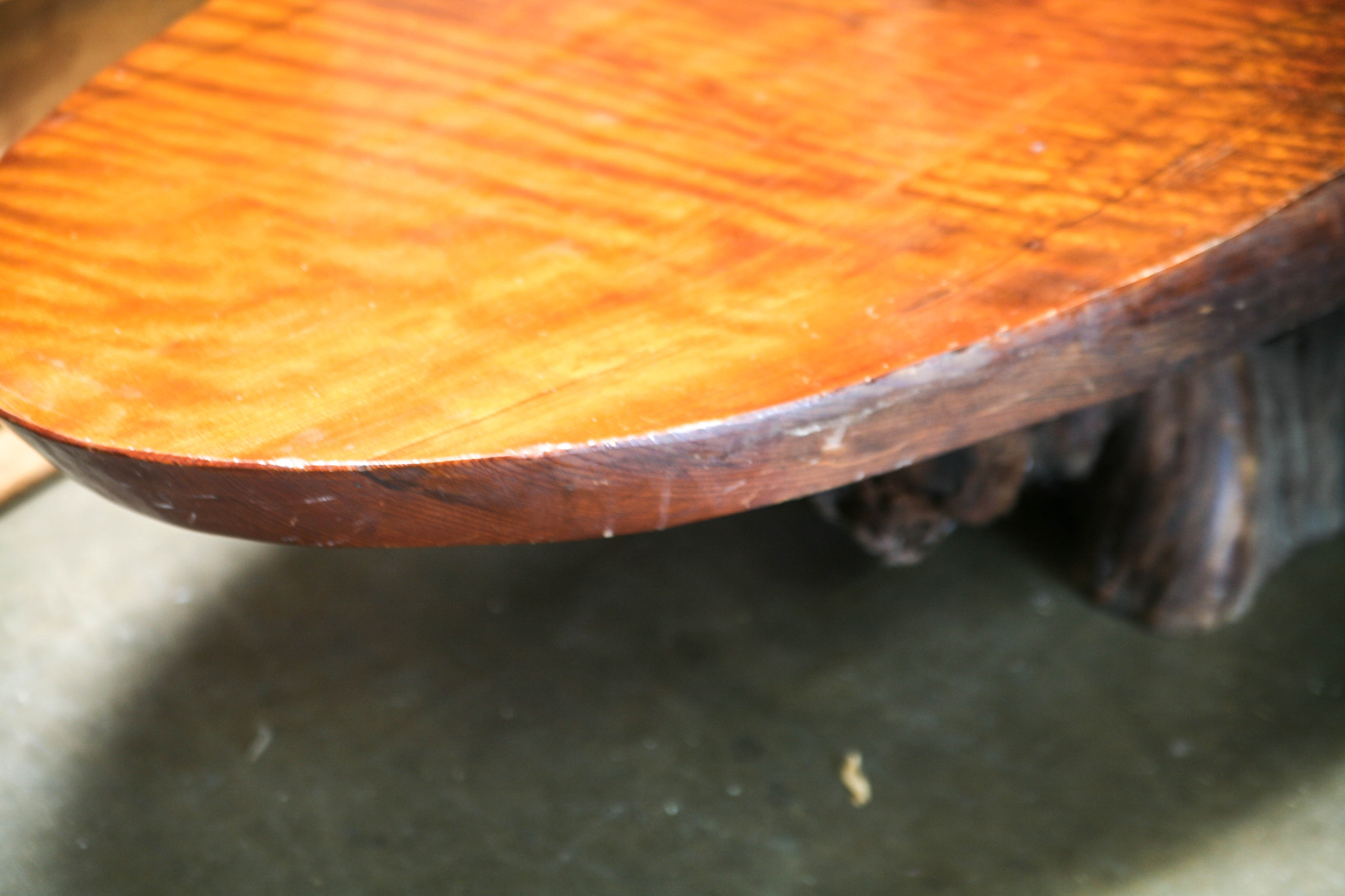 1960s Redwood Burl Coffee Table