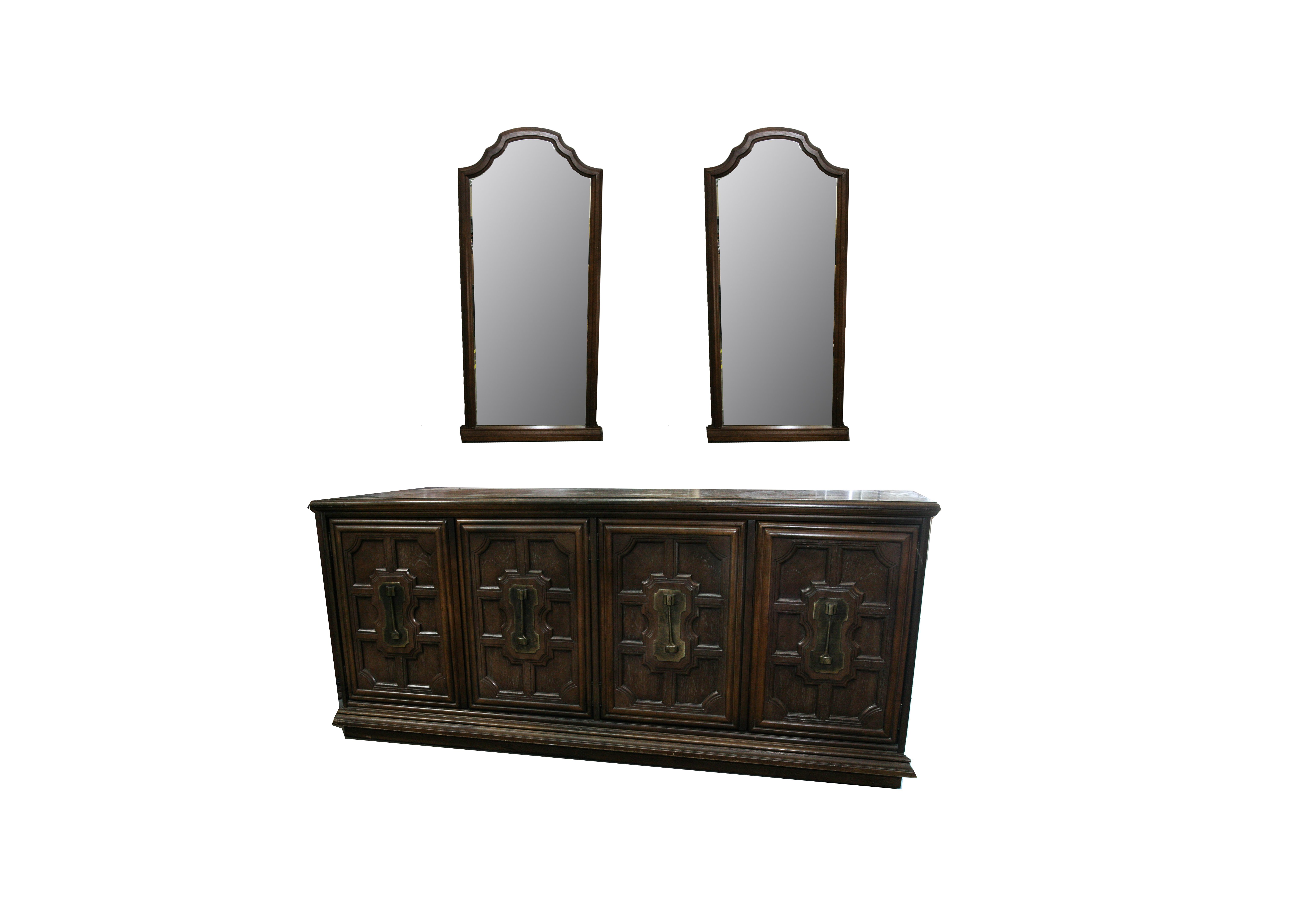 Mid-Century Chest of Drawers and Mirrors by Stanley