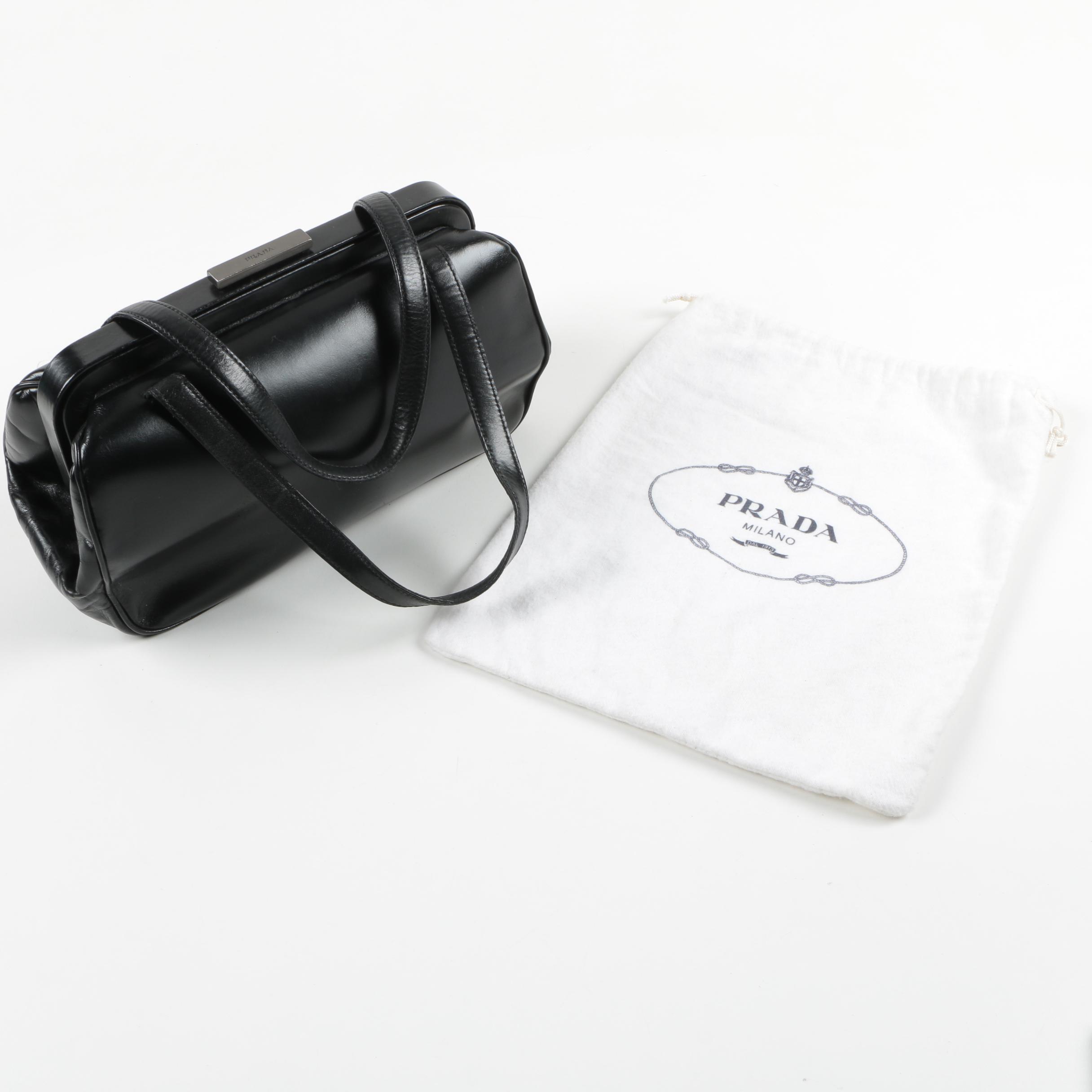 Prada Black Leather Handbag