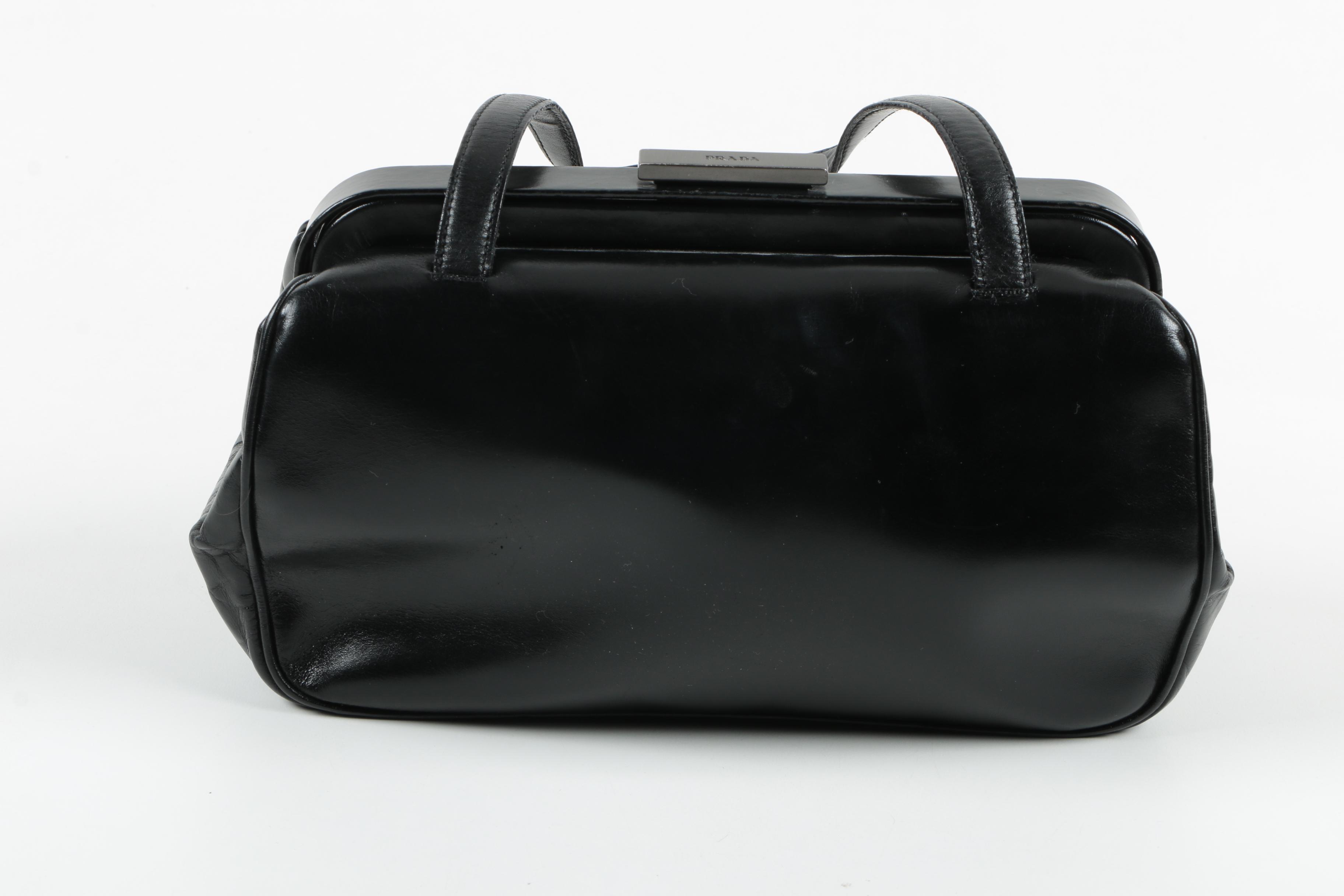 Prada Black Leather Handbag