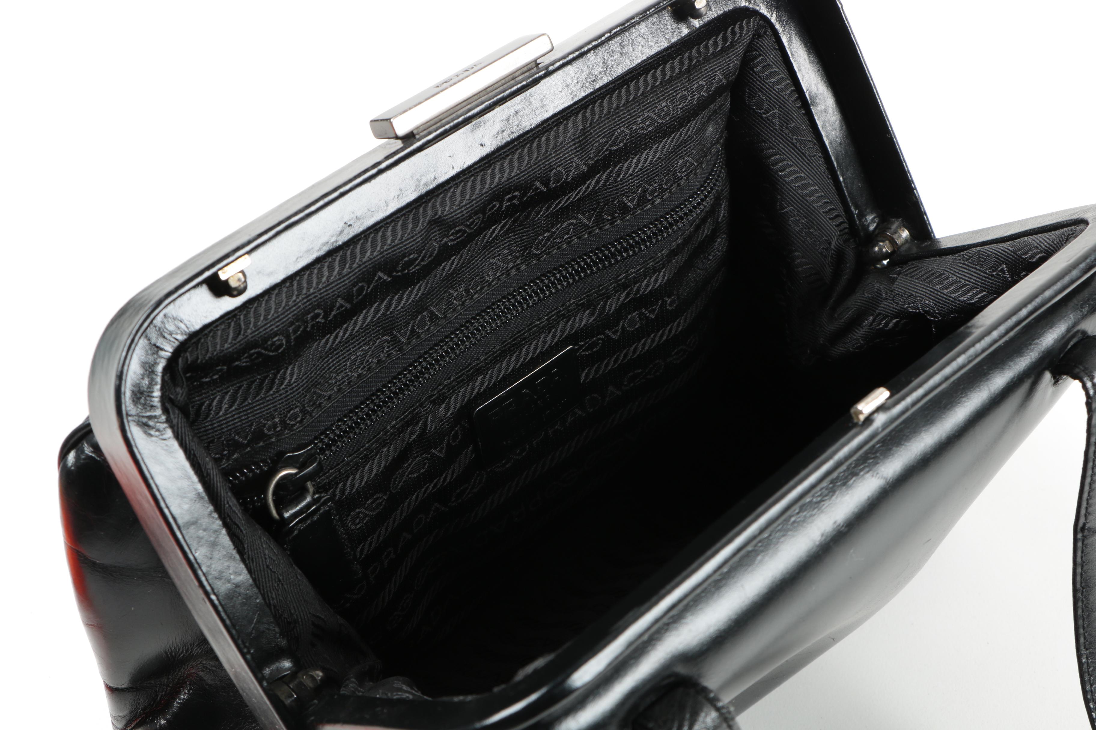 Prada Black Leather Handbag