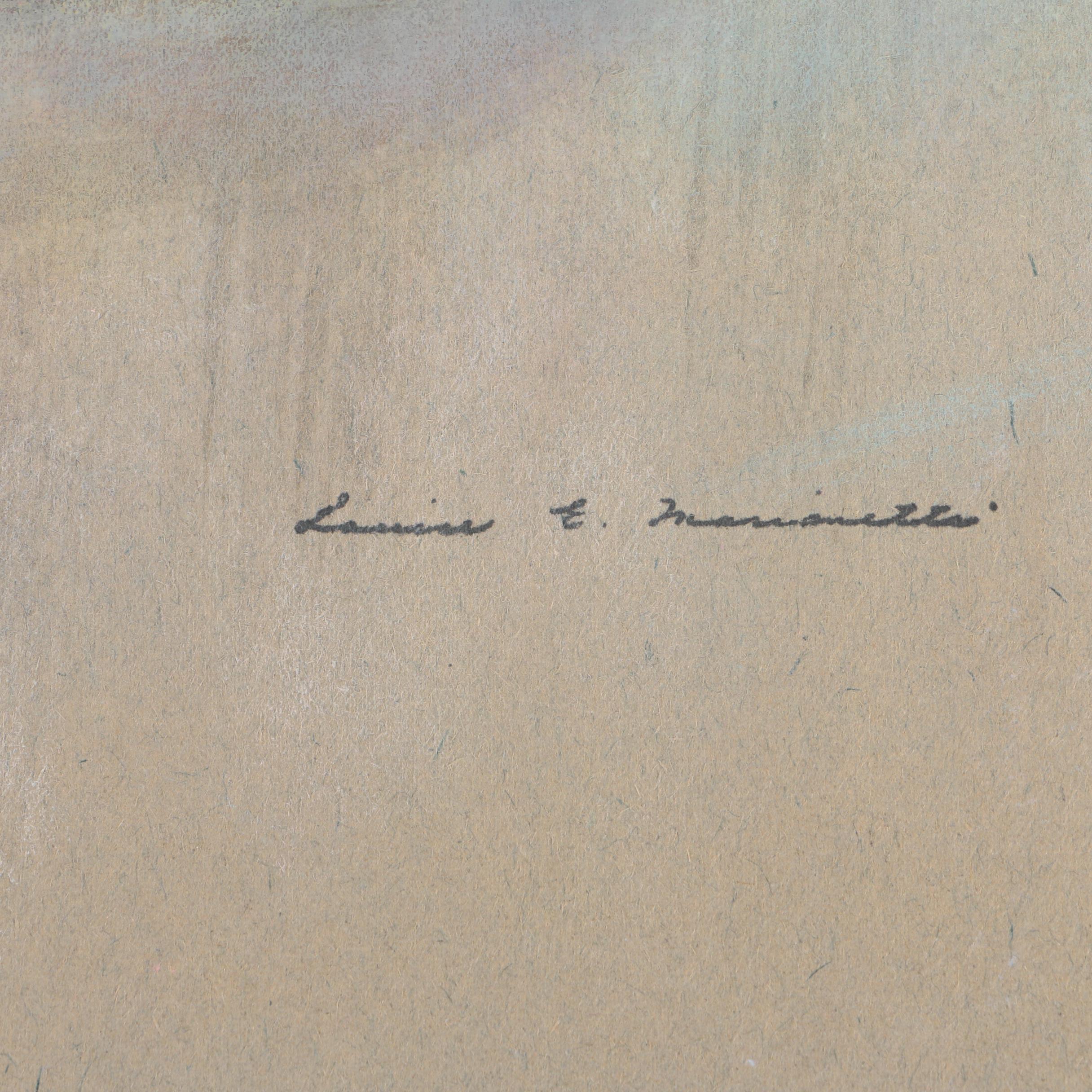 Louise E. Marianetti Pastel Drawing of Fruit Bowl