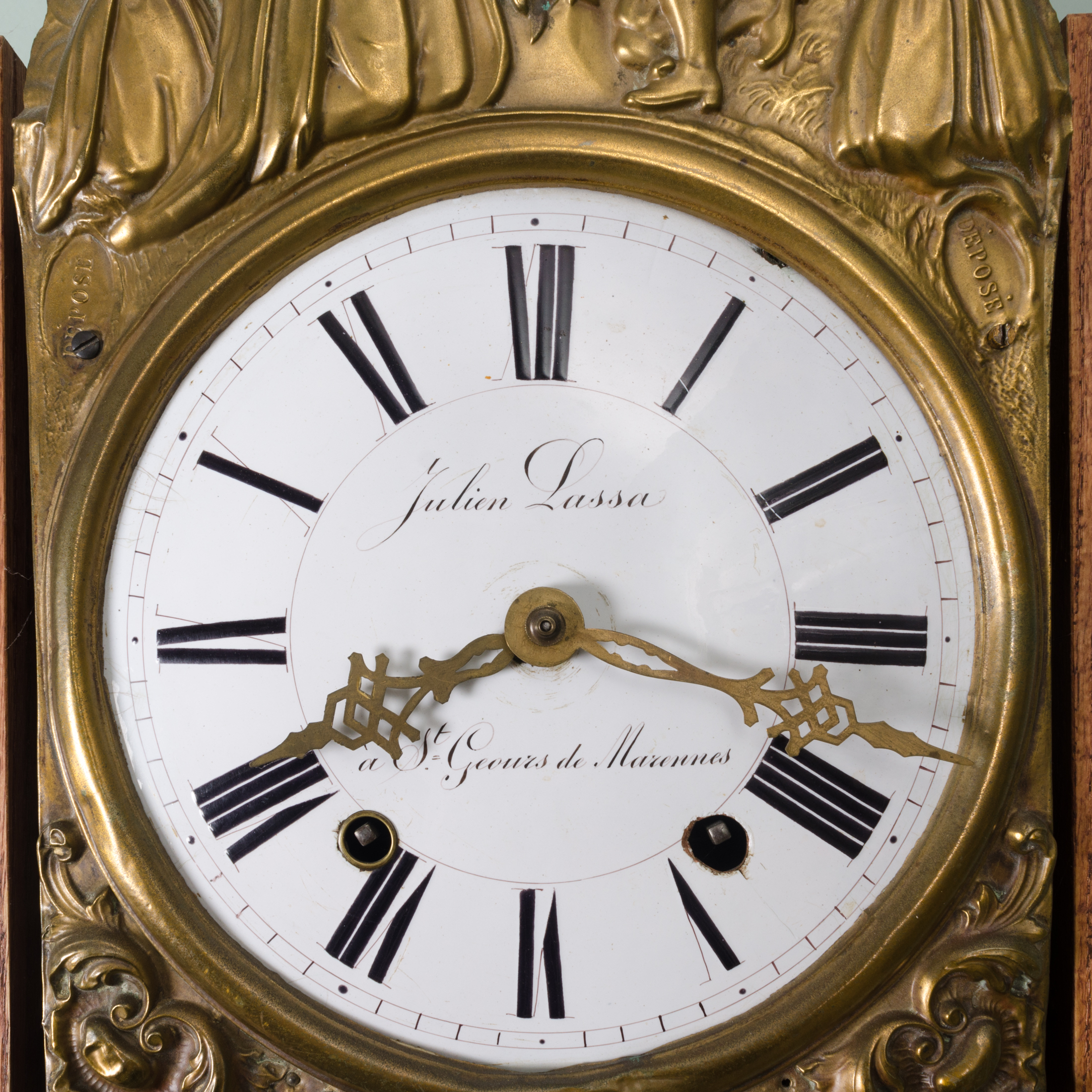 Antique Morbier or Comtoise Wall Clock