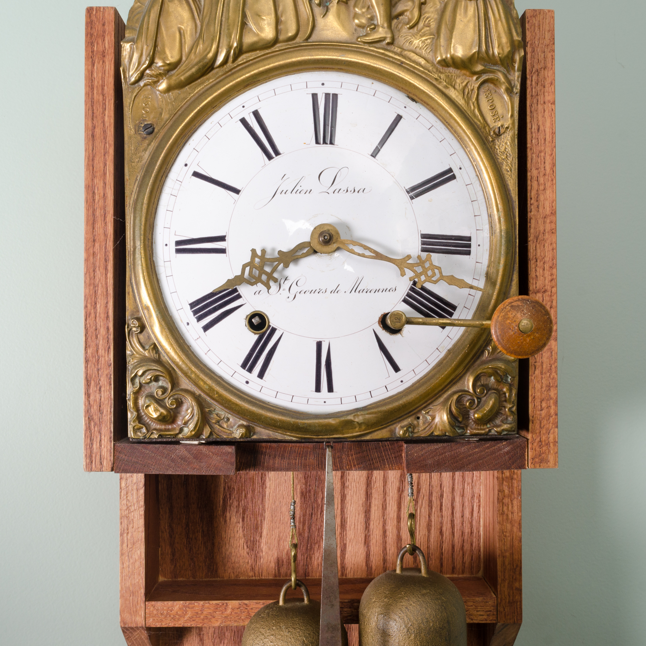 Antique Morbier or Comtoise Wall Clock