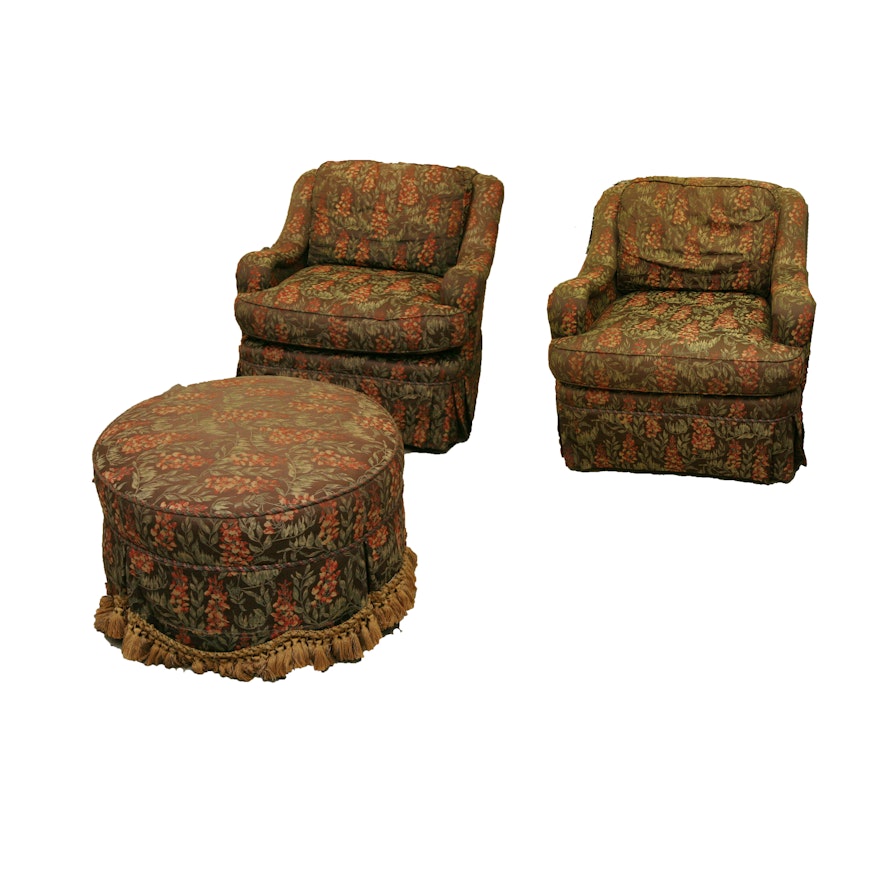 Lounge Chair and Ottoman by Sherrill Furniture