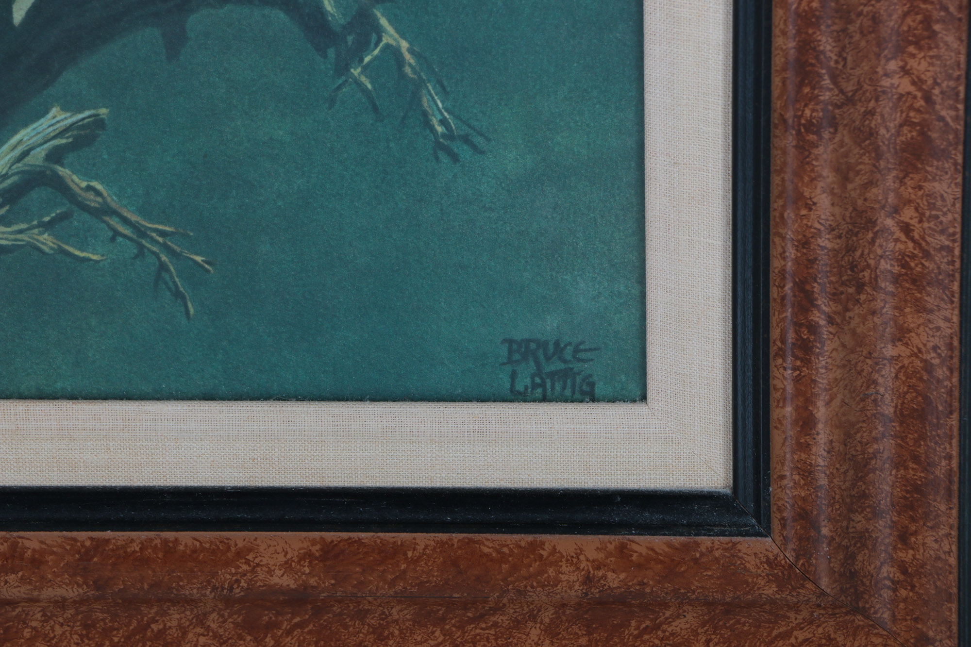 Giclee Print After Bruce Lattig of Great Horned Owl