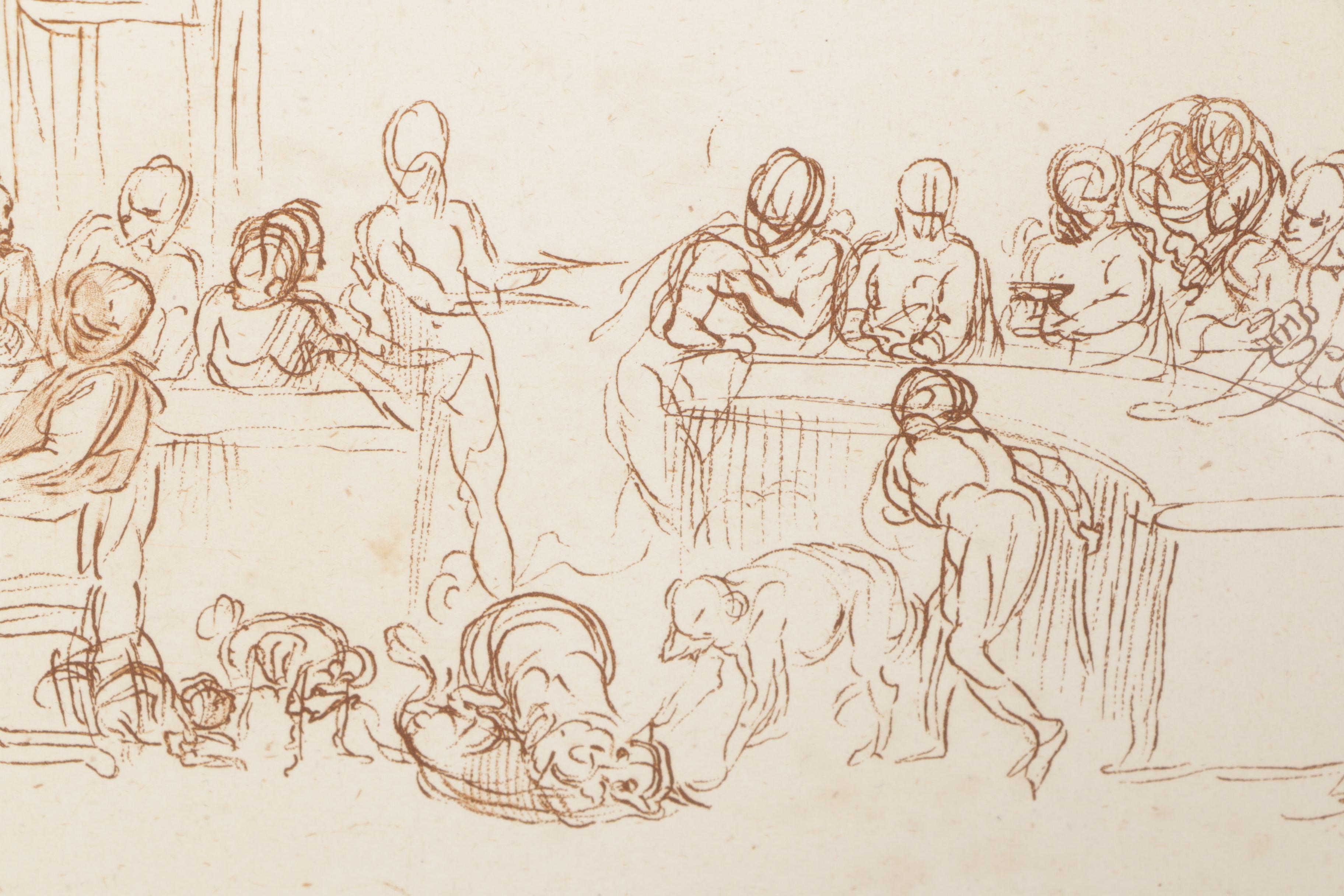 Sim. Watts Etching on Paper After Drawing by Paolo Veronese