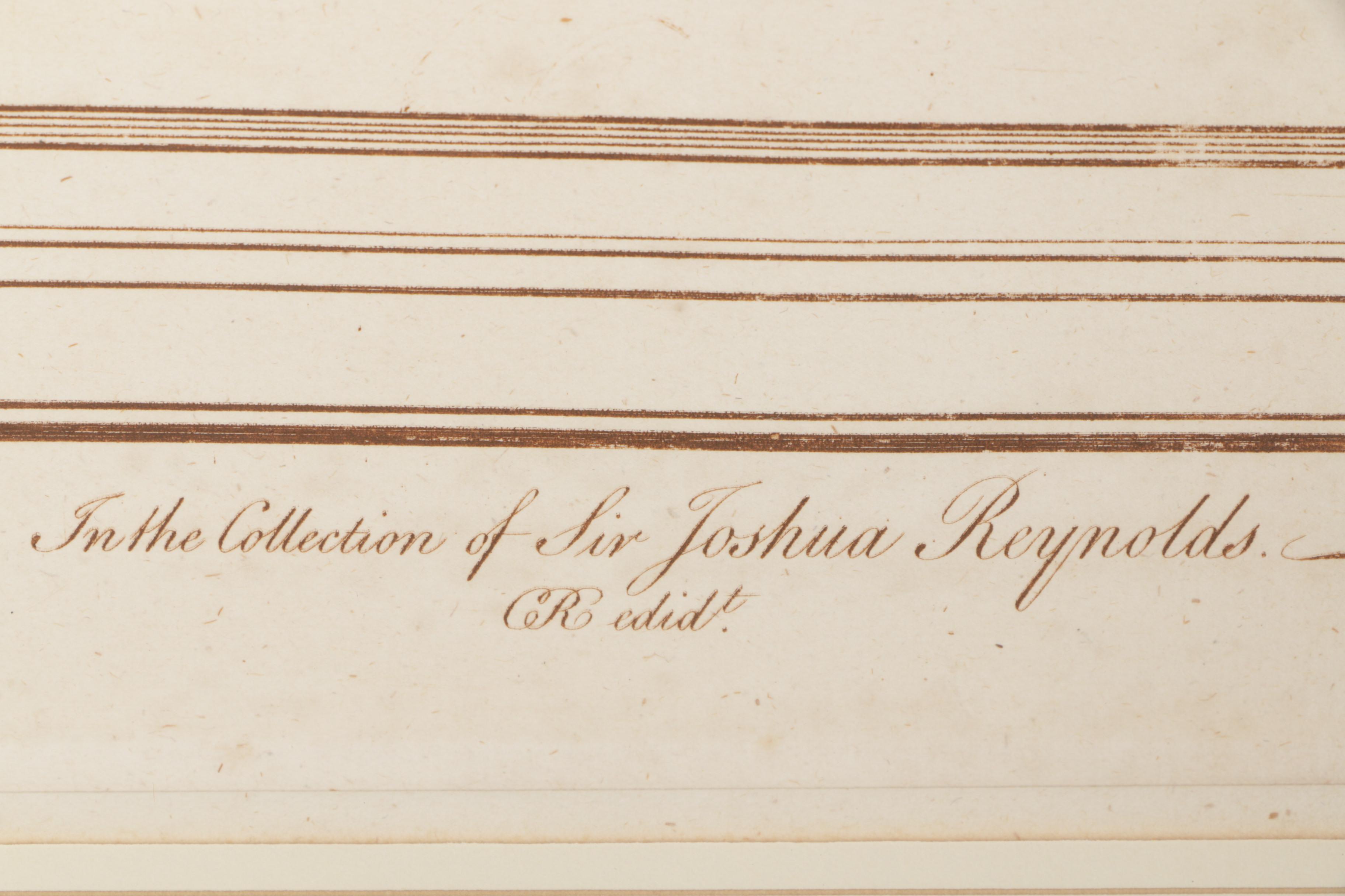 Sim. Watts Etching on Paper After Drawing by Paolo Veronese