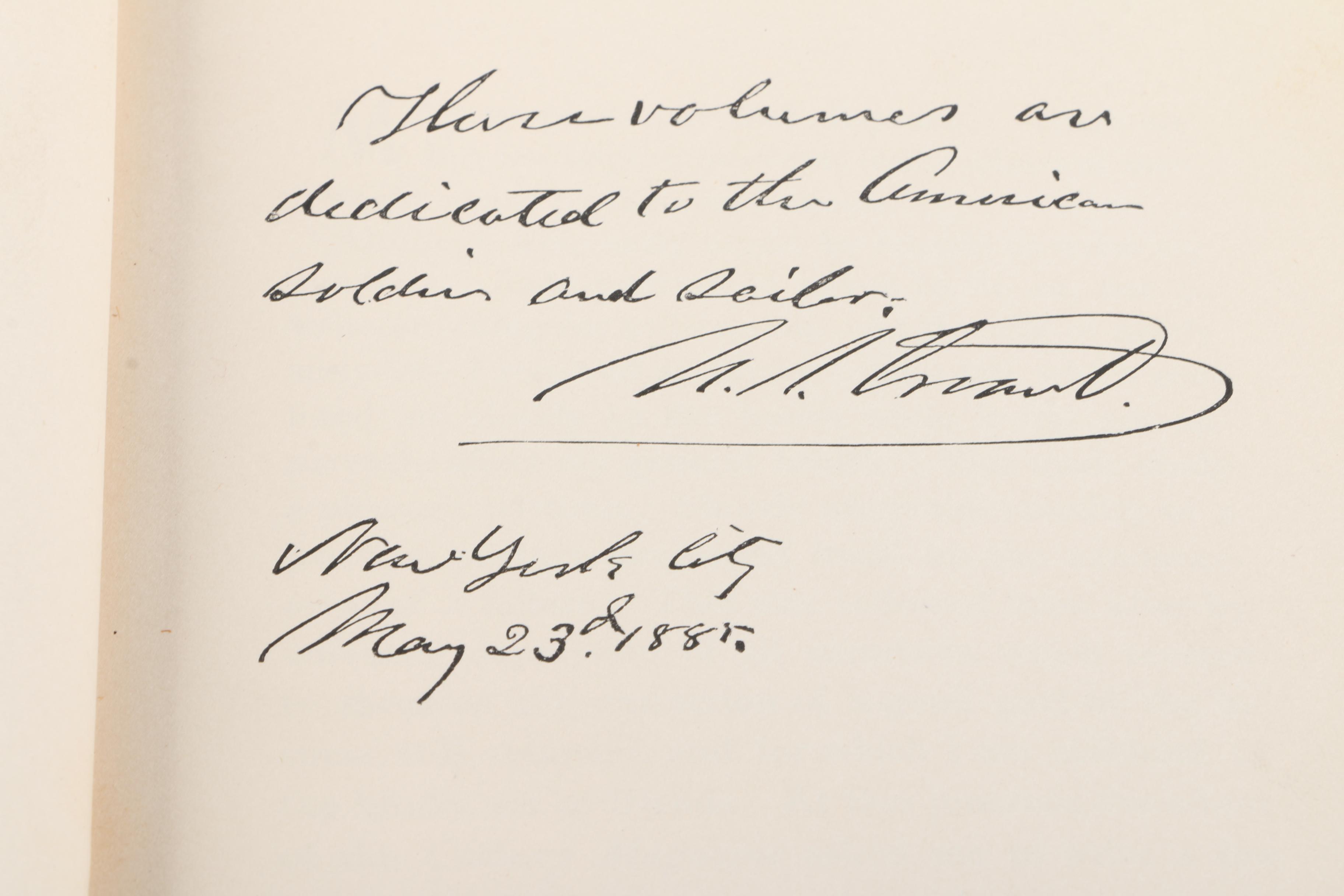 1880s "Personal Memories of U.S. Grant" Vol. I & II